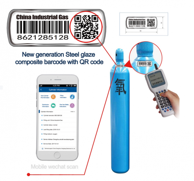 Scanner de métal céramique de PDA de résistance chimique d'étiquette de