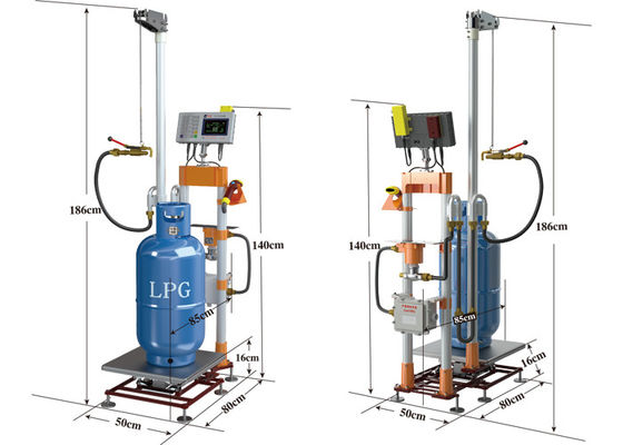 machine de remplissage de cylindre de gaz de 220V 15kg S-TCS-YG-SV LPG
