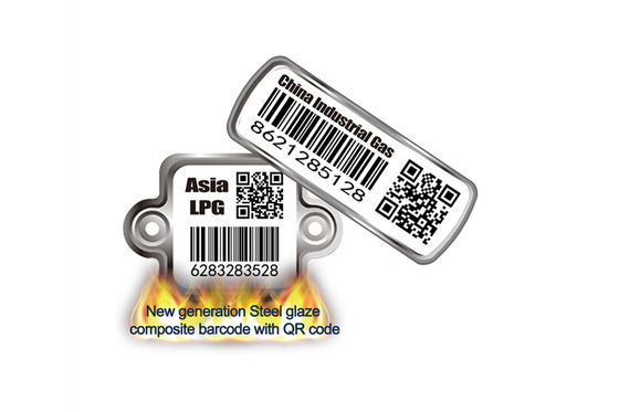 Résistance élevée du tempreture 800℃ d'étiquette de code barres de cylindre Anti-UV pour dépister le cylindre de LPG