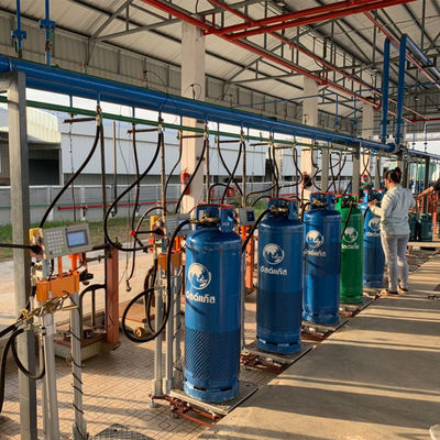 Cylindres remplissants automatiques anti-déflagrants remplissants d'échelle de LPG pour la caisse à la maison de cylindre de lpg de gaz