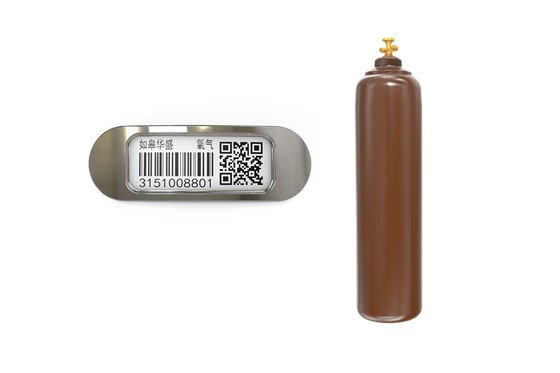 Scanner de métal céramique de PDA de résistance chimique d'étiquette de rectangle de code barres permanent