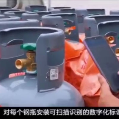 Capitaux futés de cylindre de Lpg de code barres de lustre en acier UV de la protection 304 de qualité supérieure de XiangKang dépistant le label