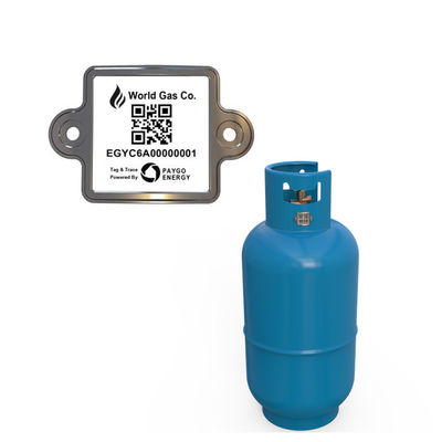 Label de code barres permanent de cylindre de LPG pour des données de cheminement Memoty de gaz de bouteille tout à fait grand