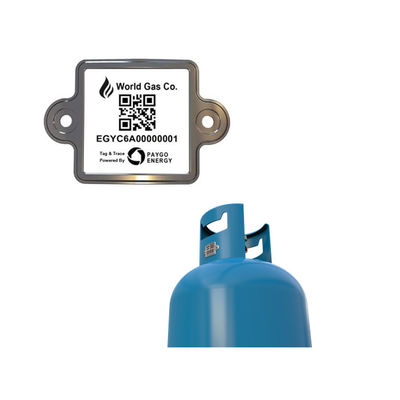 Label de code barres permanent de cylindre de LPG pour la résistance chimique de gestion de Clinder de gaz