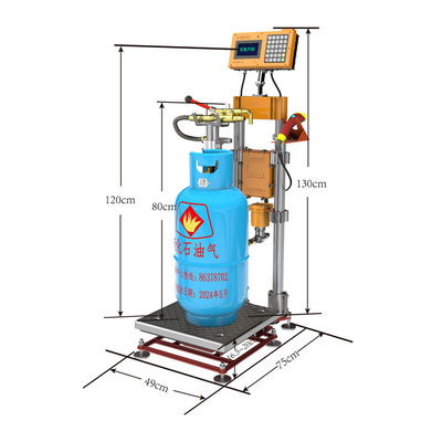 Division sans fil de la machine de remplissage de cylindre de gaz de LPG 50G