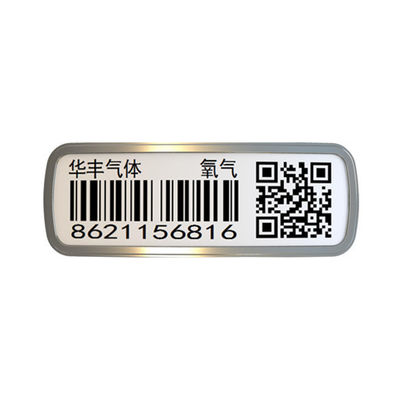 Bonne étiquette de code barres de résistance à la corrosion de Bendability pour le cylindre d'oxygène liquide