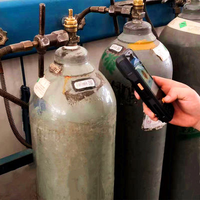Capitaux dépistant code barres de métal céramique de cylindre pour les bouteilles de gaz industrielles
