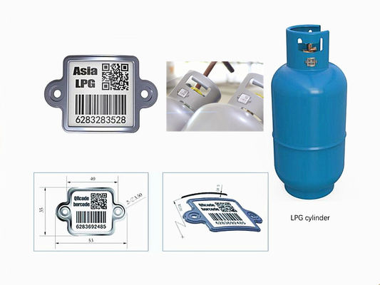 Cylindre sans fil de LPG de balayage dépistant la preuve de pétrole d'étiquette de code barres de réservoir de gaz