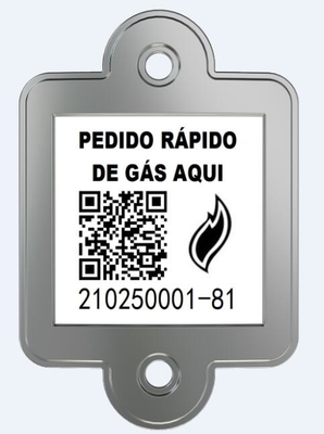 Combustion de cheminement d'étiquette de code barres de cylindre de LPG de résistance d'éraflure anti