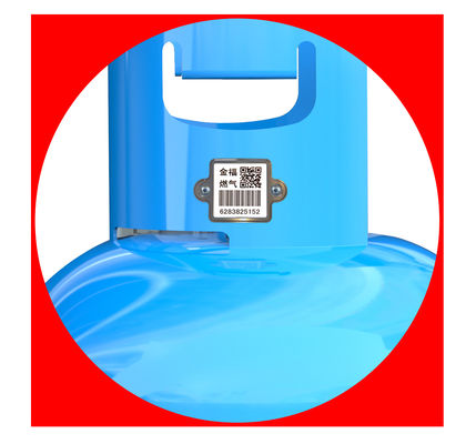 Les ventes chaudes de  rayent codes barres en acier de cylindre de gaz de lustre de la résistance UID QR 304