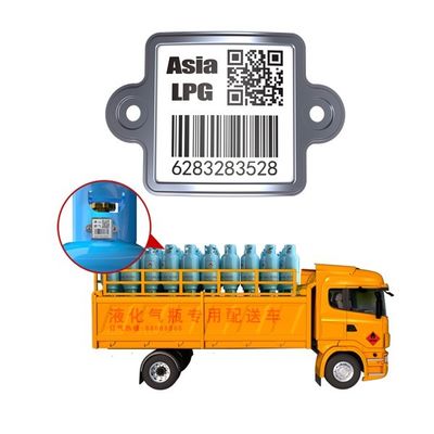 Haut - la température - code barres de la résistance UID QR pour le cheminement de cylindre de LPG