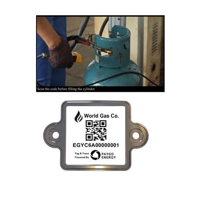 Code barres UV matériel spécial de cylindre de balayage de la protection QR de  appliqué pour le gaz liquéfié