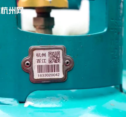 Résistance à hautes températures 1900F de label de code barres de cylindre de Xiangkang pour contrôler des cylindres de LPG