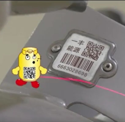 Labels de code barres blancs de métal non précieux de petite courbure de PDA