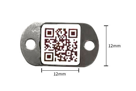 Résistance de cheminement 12mm*12mm de Scartch de cylindre de LPG d'étiquette de code barres