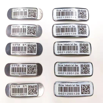UV industriels de labels de code barres en métal de cylindre de gaz anti imperméabilisent