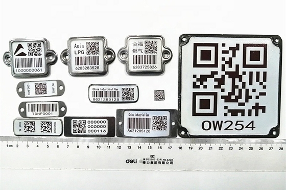 Anti résistance UV de dommages d'étiquette en métal de code barres de cylindre de LPG