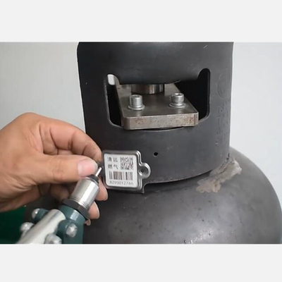 technologie de balayage de cheminement de label de code barres en métal de 2D de codes gaz de LPG