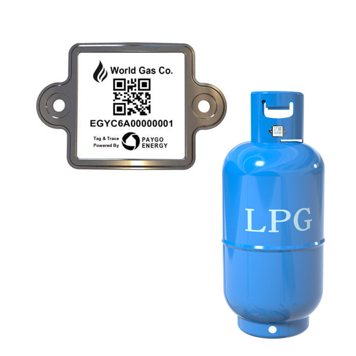 Capitaux futés de cylindre de Lpg de code barres de lustre en acier UV de la protection 304 de qualité supérieure de  dépistant le label